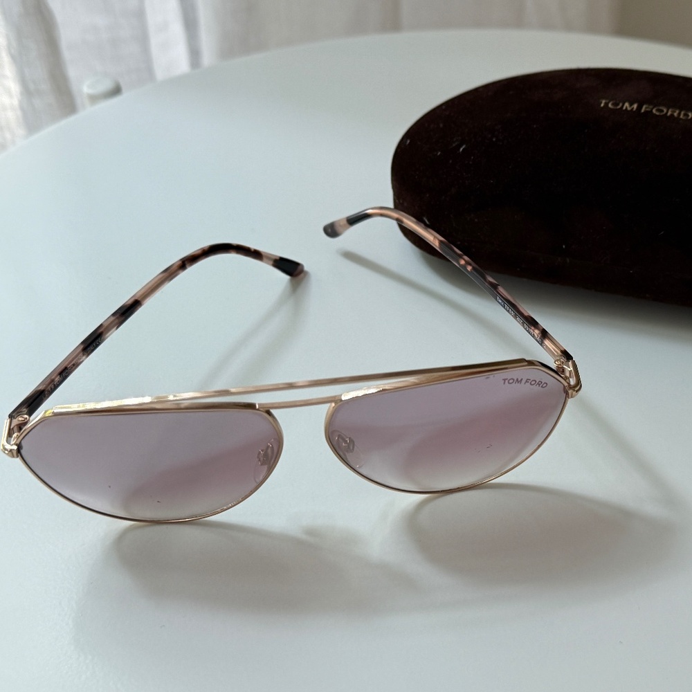 Tom Ford Binx FT680 Sunglasses (Purple Gradient Aviator)